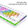 61 клавиша, семицветная механическая мембранная проводная клавиатура RGB, игровая офисная клавиатура для ноутбука