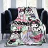 1pc Kuromi's Magical Adventures Blanket, Soft Warm Throw Blanket for Home Decor, Living Room, Travel, Camping, Car Blankets, Beach, Office Naps, Gift