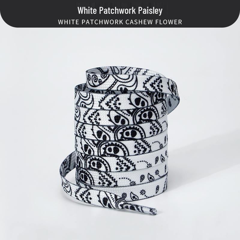 Cashew Flower Shoelaces for Air Force 1, Canvas Shoes, and Dunk Sneakers – Unisex