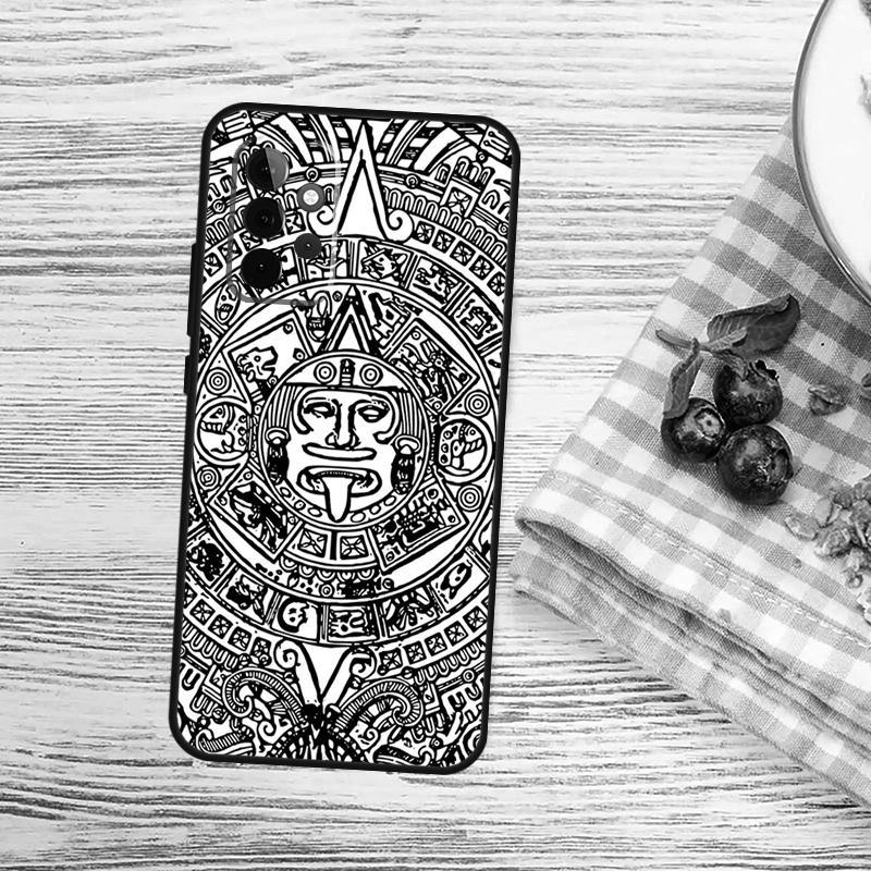 Mayan Calendar Wood Pattern Case For Samsung Galaxy A54 A34 A14 A56 A36 A16 A06 A13 A53 A12 A22 A32 A52 A35 A17 A15 A55
