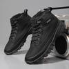 TUINANLE Мужские повседневные кроссовки с высоким верхом для хайкинга - Осенне-зимняя износостойкая трендовая спортивная обувь, плюшевые ботинки