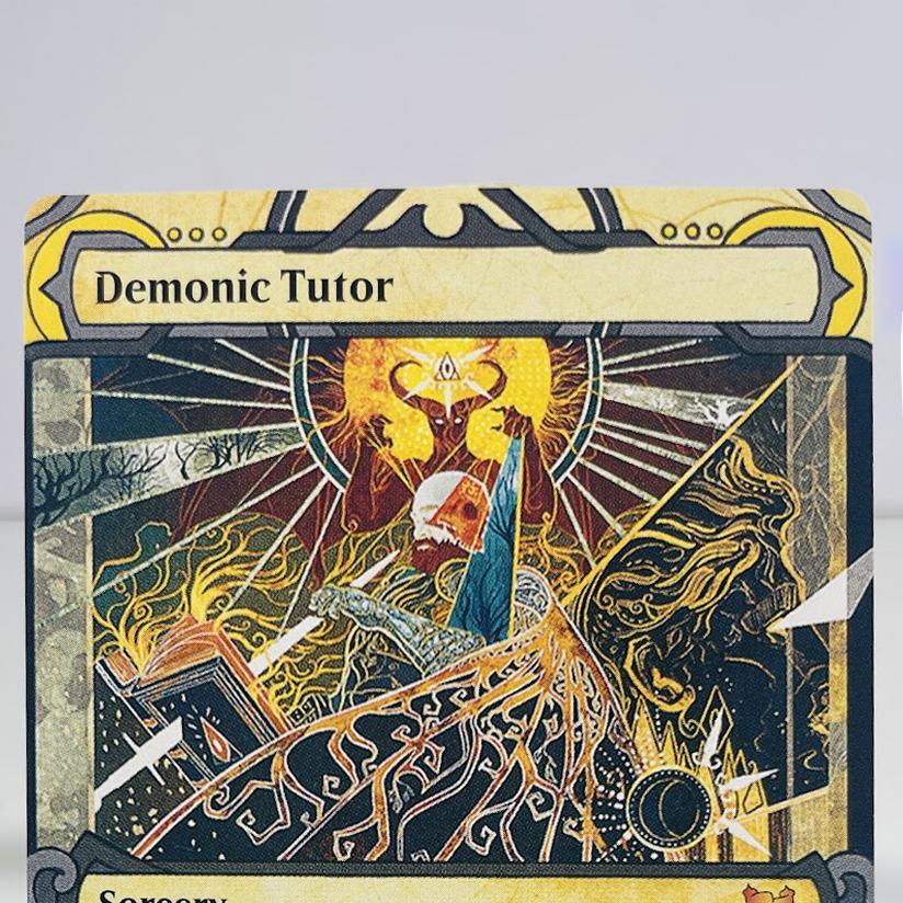 Brainsto Demo Tutor Time Warp Teferi'S Protect Enjp Альтернативный Арт Голографическая Карта TCG Английская Карта Качество Доска Коллекционная Карточная Игра