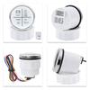 Red Light 52mm 4 LED Alarm Gauge Meter Volt Oil Press Water Temp Check Engine Alarm Indicator Gauge fit Car Boat DC12V24V Custom