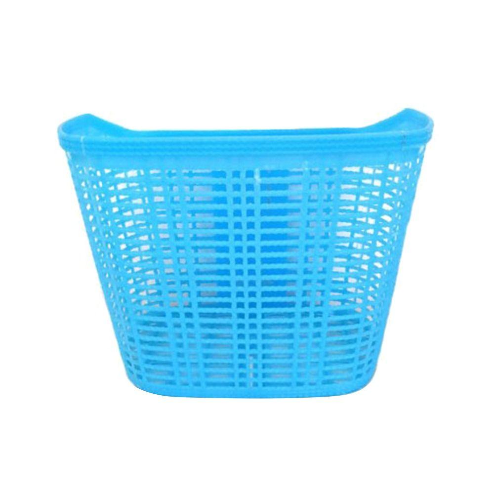 Пластиковая и железная передняя корзина для руля, легкая задняя велосипедная корзина, аксессуары для велосипеда