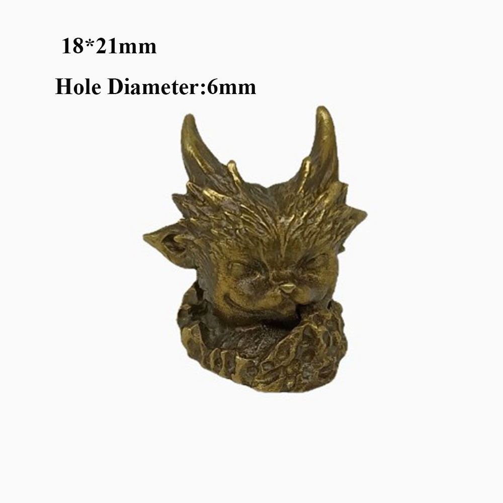 Charms Retro Skull Head Pendant Retro Animal Bear Dog Paracord Bead  EDC Outdoor Tool