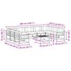 Outdoor Sofa Set with Cushions 10 pcs White and Beige
