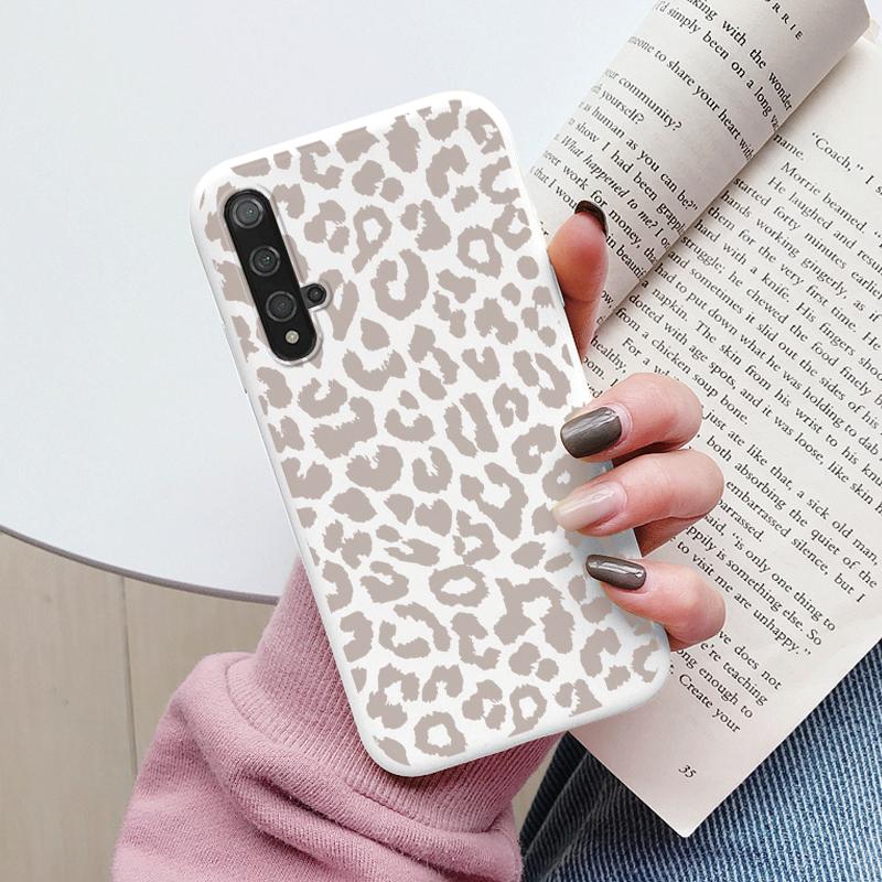 Цветы Чехол Для Huawei Nova 5T Capa NOVA5T 5 T Чехол для Телефона Мягкий Силикон Милый Кот Медведь Задняя Крышка Для Nova5 T Coque Сумка Модный