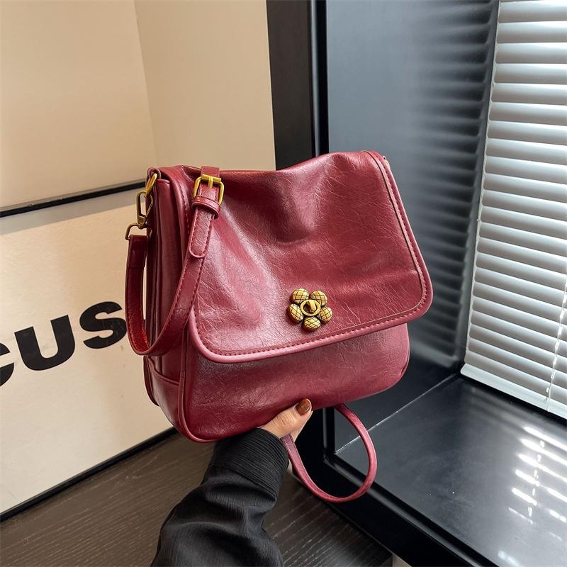 IELGY Сумка-мессенджер в стиле ретро, стильная черная сумка через плечо под мышкой