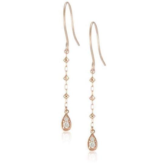 Vendome Earrings K10 pink gold diamond GJAA0274 DI [Official] [VIH Aoyama] 0.04ct