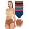 Женский комплект трусиков в рубчик с высокой талией из 7 предметов - Kts3080