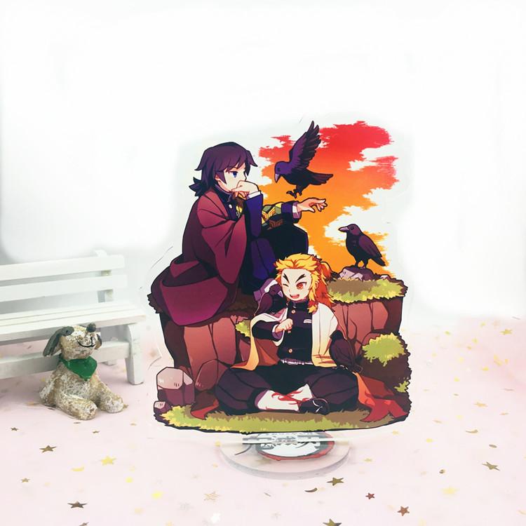 Акриловая подставка с изображением Танджиро и персонажей из «Истребителя демонов» — Идеально для украшения стола и в качестве подарка