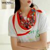 WENSLI Mulberry Silk Square Scarf