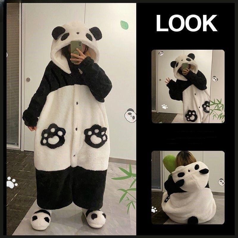 Милая мультяшная домашняя одежда с длинными ушами кролика, фланелевый женский плюшевый халат Kawaii с капюшоном, ночная рубашка из кораллового флиса, домашний комплект