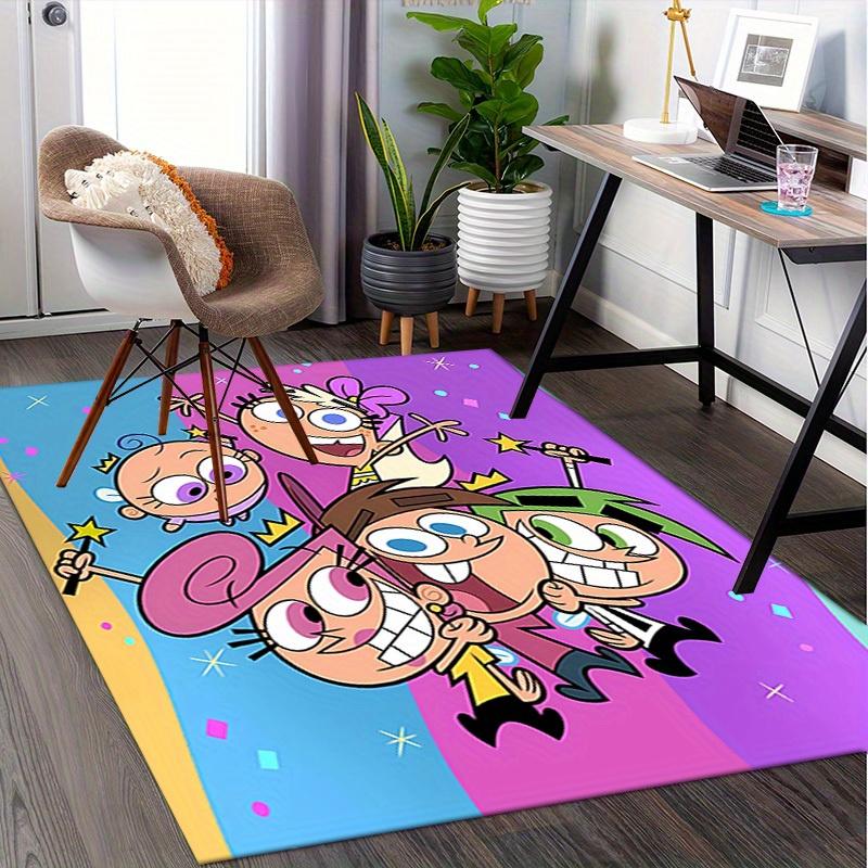 The Fairly Oddparents Office Carpet Soft Polyester Entrance Carpet Washable Non slip Machine Washabl