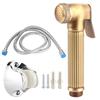 G1/2in Thread Copper Handheld Toilet Bidet Sprayer Hand Held Spray Nozzle Hose Holder Set for