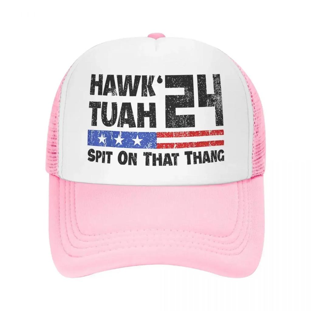 Adult Hawk Tuah 24 Spit On That Thang Trucker Hats HipHop Mesh Baseball Caps Dad Hat Trucker Hat Adjustable Trucker Cap Spring