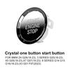 for BMW  Z4 G29 G20 X5 G05 X7 G07 G14 G15 G16 X3 G01 F97 Crystal Car Engine Start Button Ignition Cover Stop Switch Accessories