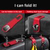 Car Seat Back Hook, Multifunctional Hidden Storage Hook, Suede Creative Hook