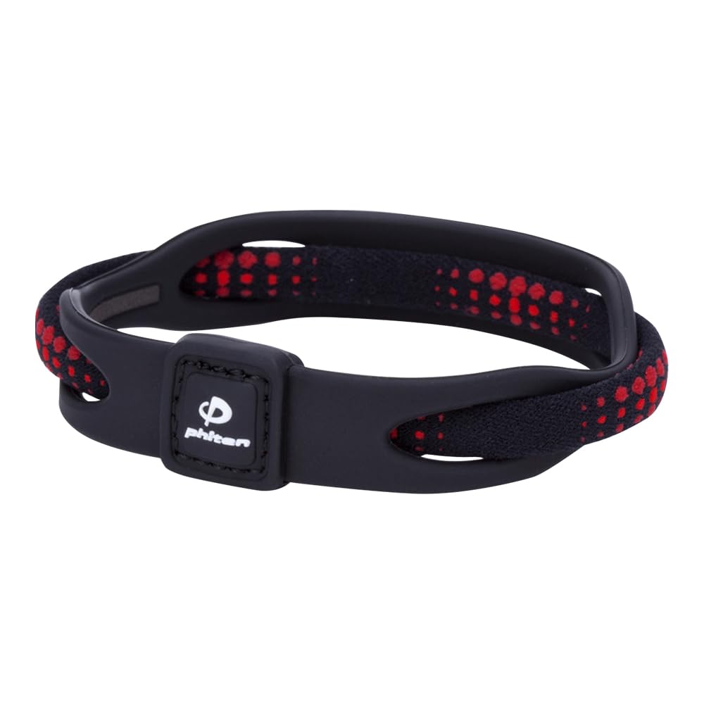 Phiten Bracelet X50 Silicone Hybrid Black 17cm