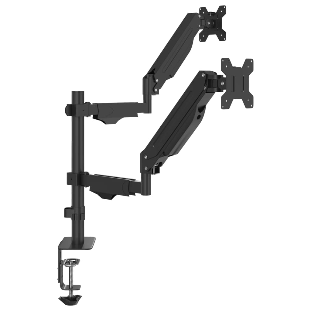 Dual Monitor Arm for Monitors up to 27 Inches Gas Spring Design 20 kg Capacity