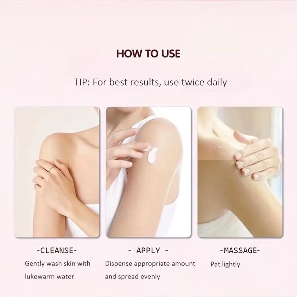 Отбеливающий и осветляющий крем для кожи питает кожу, равномерно осветляет цвет лица, восполняет влагу и увлажняет кожу.