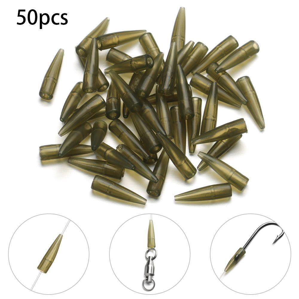Rubber Anti Tangle Sleeve Tail Rubber Cone Connect with Fishing Hook Micro Carp Fishing Accessories