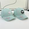 Embroidered Love Girl Baseball Cap Casual and Versatile Cute Face Showing Small Soft Top Baseball Cap Curved Brim