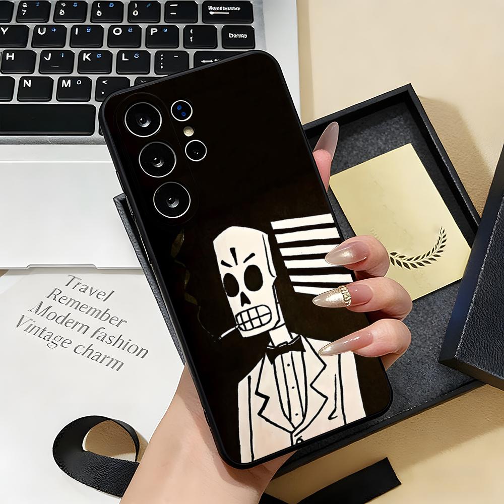 G-Grim F-Fandango Phone Case For Samsung S26 S25 S24 FE S23 S22 S21 Plus S20 Ultra Note20Ultra Black Soft Shell