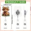 Highland Cow Badge Reel. Cute, Retractable ID Clip for Nurses, Doctors, Teachers & Students.