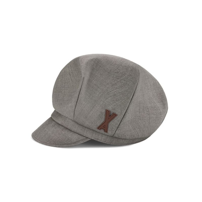 VARZAR VA Patch High Crown Dart Cap Oyster Grey