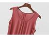 Women's Loose Fit Sleeveless Maternity Vest, Plus Size 200 Lbs, Belly-Covering Summer Outerwear.