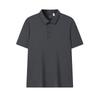 Синяя Модная Классическая Простая Повседневная Универсальная Удобная Рубашка-Поло с Коротким Рукавом Мужские Топы Глубокий Угольно-Серый F11M612107FCC