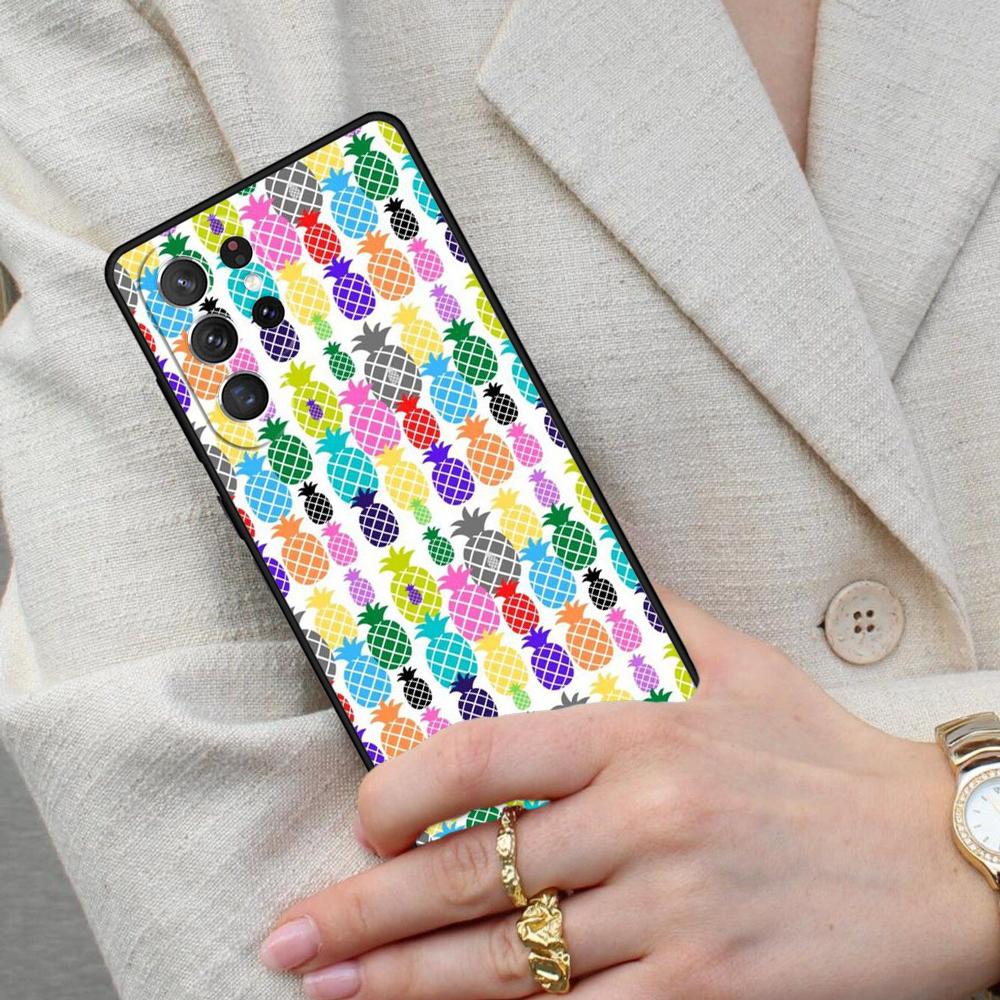 Summer Fruit Pineapple Cell Phone Case for Samsung Galaxy S26 Ultra S25 S24 S23 S22 S21 S20 Note10 Cover