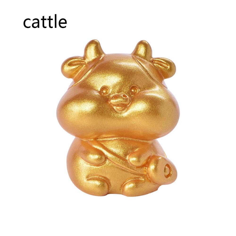 DIY Home Decoration Fairy Garden Cow Figurines Micro Landscape Miniature Taurus Animal Model