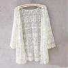 Новое летнее кимоно, кардиган, пляжные накидки, Blusas, женские топы с вышивкой, блузка, блузка, сексуальная кружевная рубашка, топы