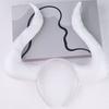 Handmade Cattle Horn Headband Cattle Girls Cosplay Accessories Beast Horns Fursuit Masquerade Halloween Cosplay Party