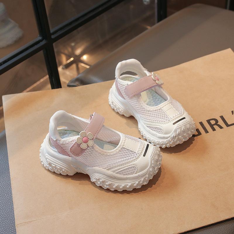 Children's cool summer shoes new summer girls shoes bag head soft sole beach shoes fashion girls sports sandals