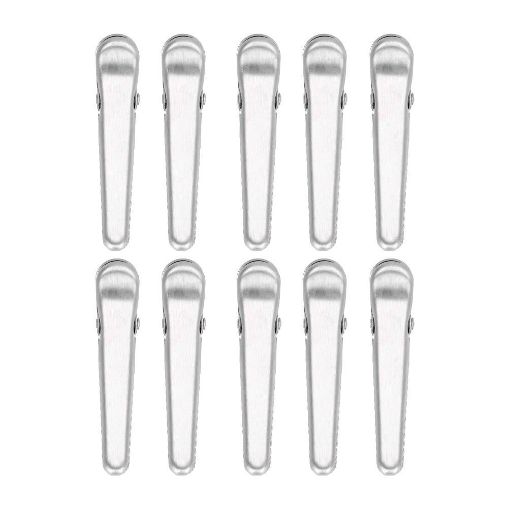 10 PCS Silver Bag Sealing Clip Food Storage Bag Clip Snacks Storage Bread Storage