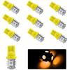 10 шт. 194 Светодиодная лампочка для автомобиля, Супер яркая T10 5050 5SMD Светодиодная лампочка для освещения салона автомобиля, 12В 168 T10 2825 Клиновидная лампочка для замены на приборной панели, в куполе, для карты