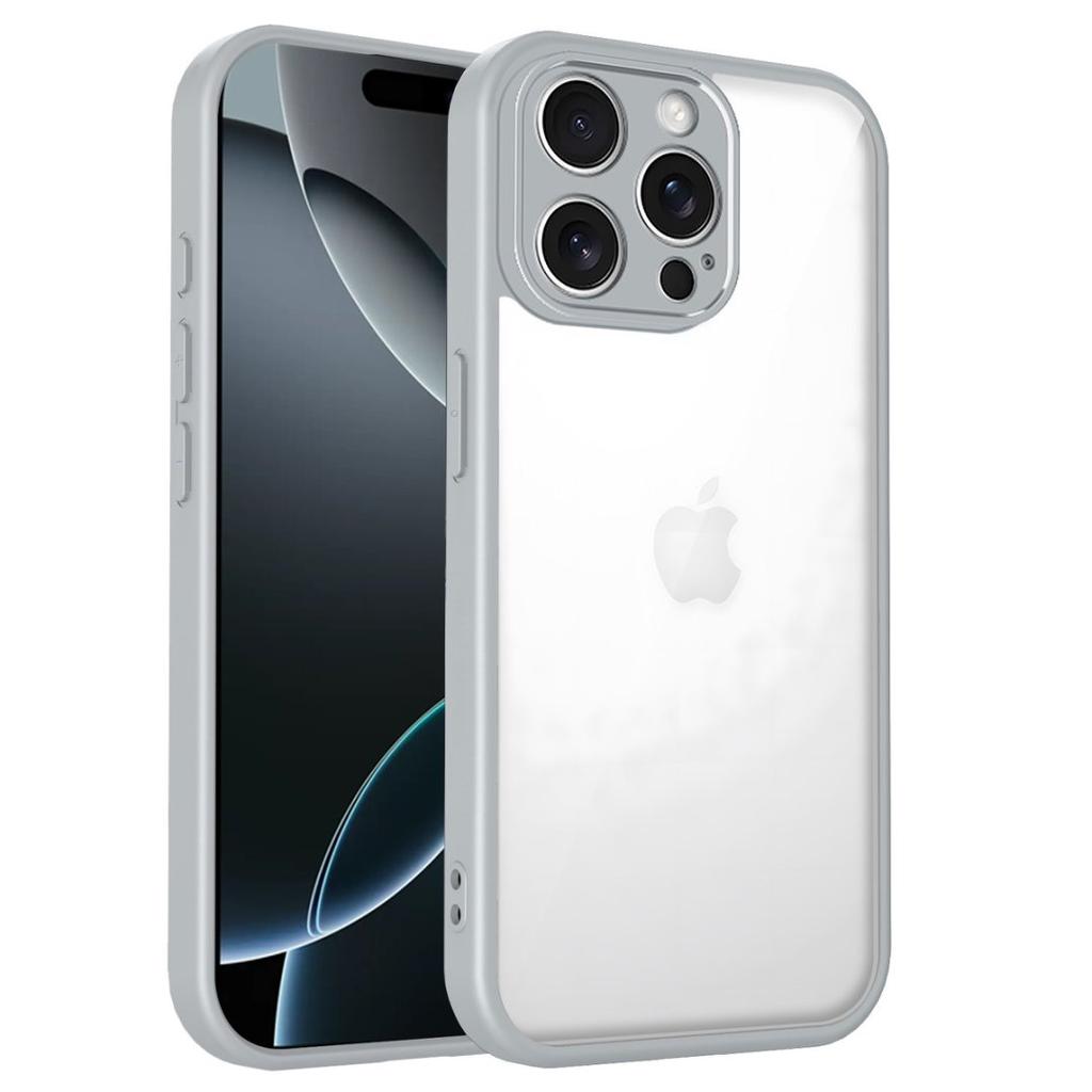 Clear Soft Frame Phone Case for iPhone 17air 16e 17 16 15 14 Plus13 12 11 Pro Max Shockproof Protection Cover Hard Acrylic Shell