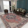 Persian Style Retro Living Room Rugs Large Size Non-slip Entrance Door Mat Easy Cleaning Decoration Home Dining Room Carpet Soft