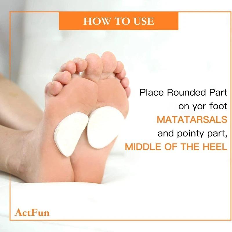 Новая войлочная подушка для передней части стопы, стелька, подкладка для передней части стопы, противоскользящая подушка, средства по уходу за ногами, 1 пара