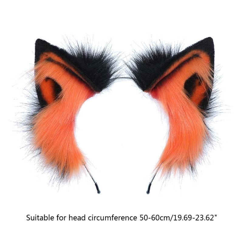 Прекрасные женские и студенческие повязки для фотосессии, повязки на голову в форме мультяшных волчьих ушей, одинаковые по цвету обруч для укладки волос