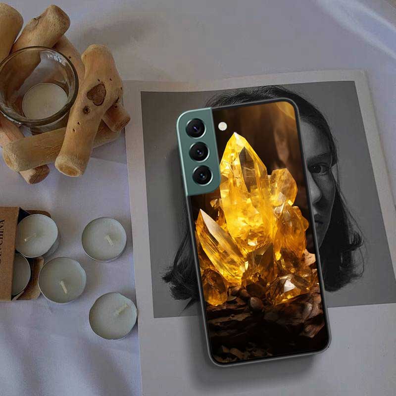 Чехол для телефона из натуральных хрустальных бриллиантов для Samsung Galaxy S22 S25 Ultra S21 S10 Plus S26 Edge S20 S23 S24 FE Силиконовый Мягкий