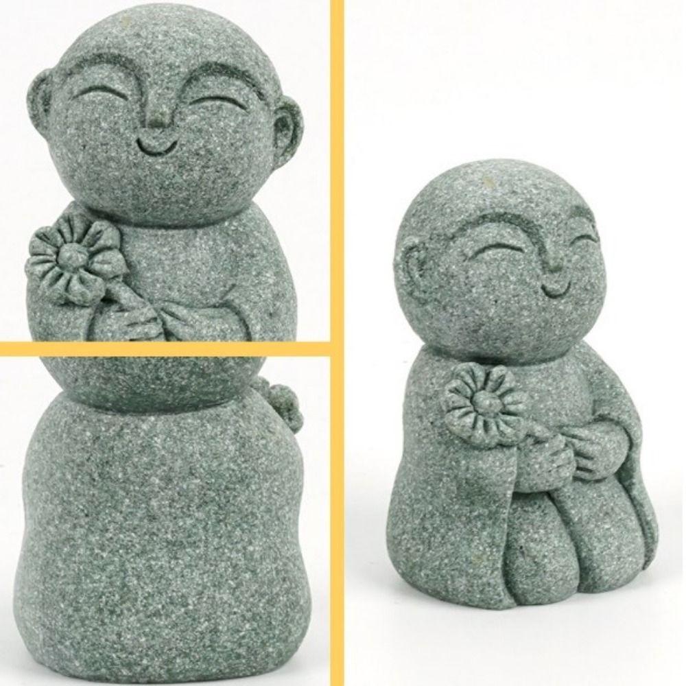 Handmade Little Monks Figurine Exquisite Zen Garden Ornament Durable Buddha Statue  Home Decor