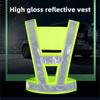 Новый водонепроницаемый V-образный светоотражающий решетчатый ремешок ночной защитный жилет беговой дорожный санитарный защитный решетчатый жилет