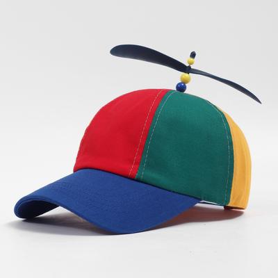 Милая забавная кепка-snapback Шляпа-пропеллер вертолета Шляпа для приключений Радужная стрекоза Бейсболка Парные matching солнцезащитные шляпы
