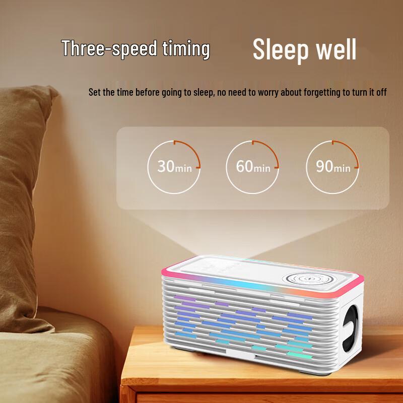 Newmine K9 Bluetooth Speaker with Night Light & Wireless Charger