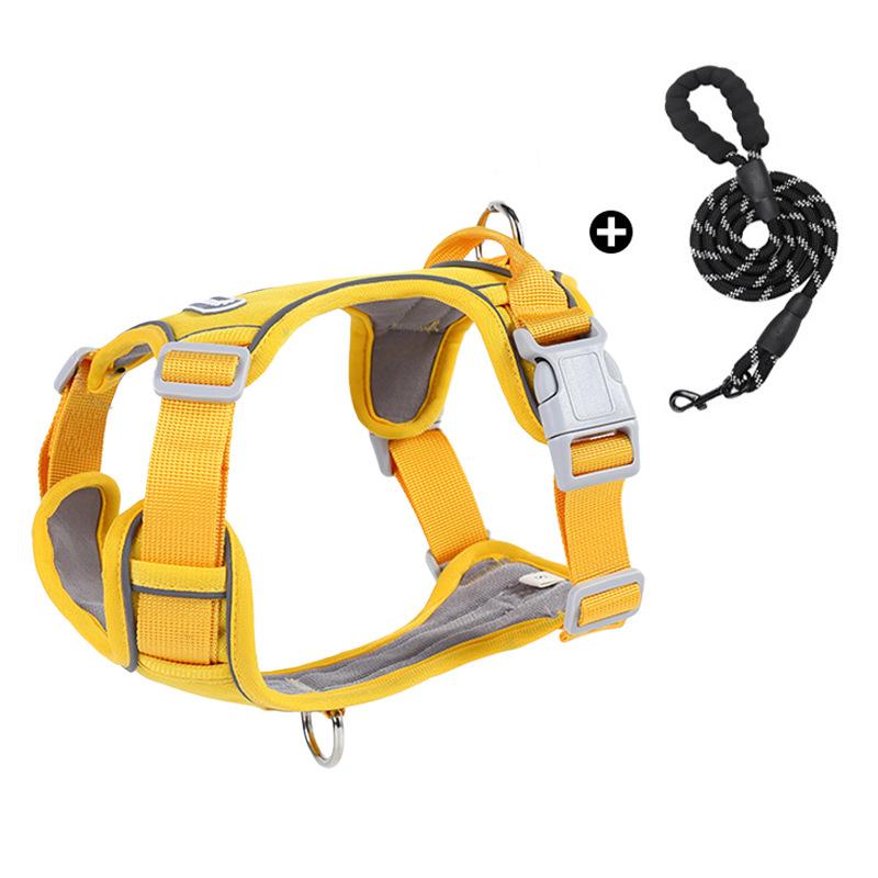 Взрывозащищенный поводок для крупной собаки I-образная шлейка Регулируемая удобная шлейка Поводок для выгула собаки
