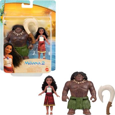 Mattel Disney Моана 2 Игрушки - Набор приключений Моаны и Мауи в океане с 2 маленькими куклами и аксессуаром Крюк - Вдохновлено фильмом